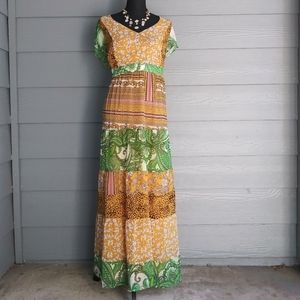 NWT: Multi Color/Pattern Full Length Dress